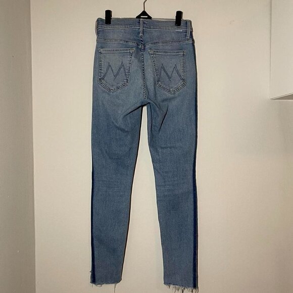 Mother Denim The Stunner Zip Ankle Step Fray Jean in Light Kitty Racer size 26 - Picture 9 of 14